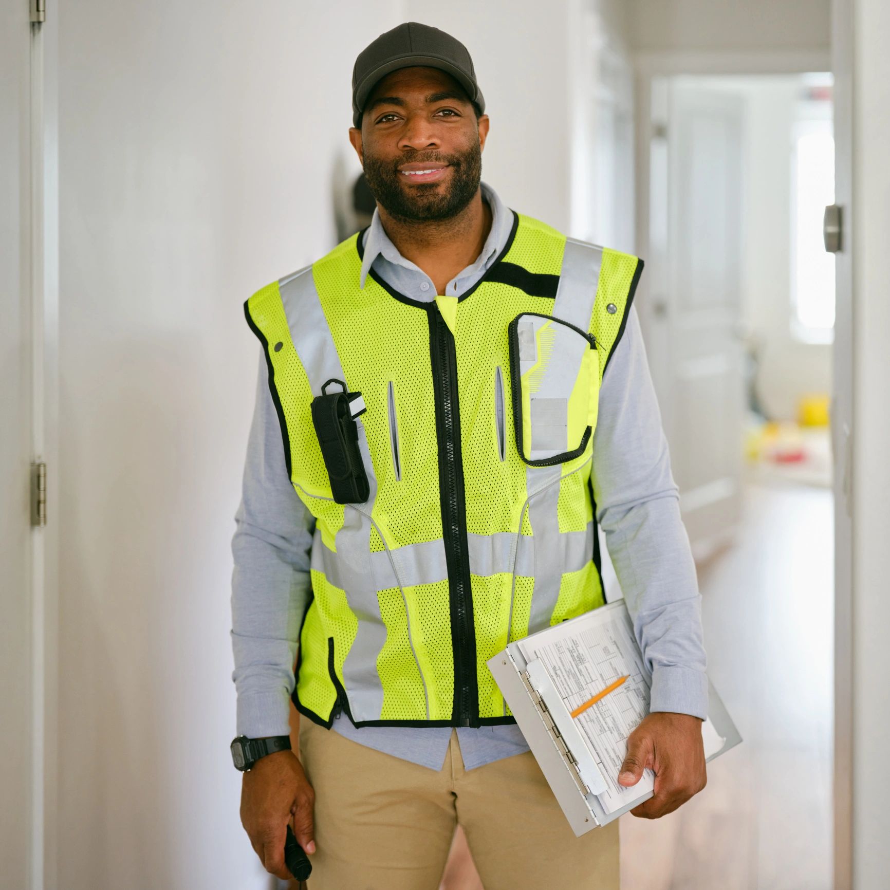 Satisfied homeowner after HVAC service
