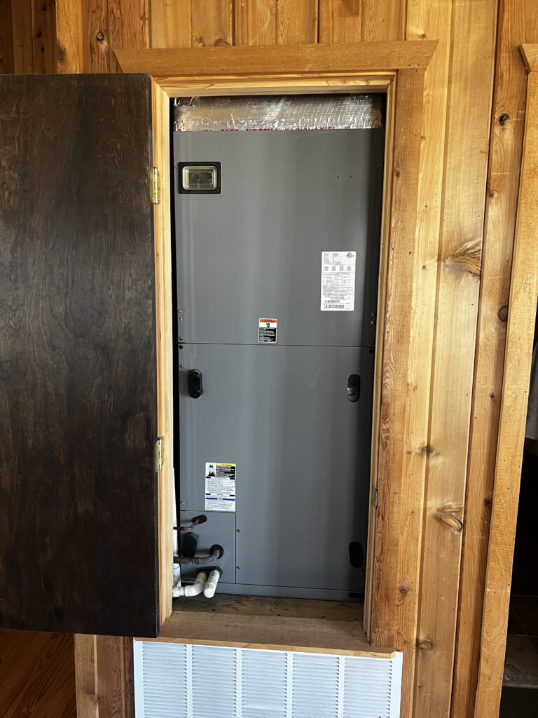 Heater repaired outside of San Angelo.