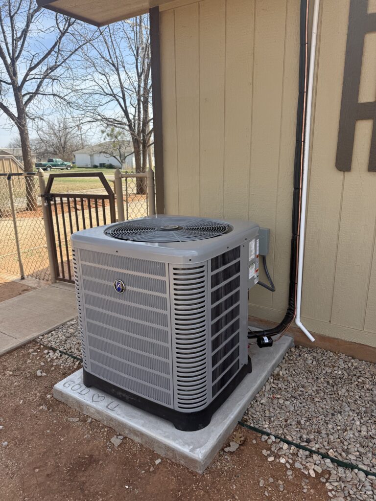 Air conditioning repair being done in San Angelo.