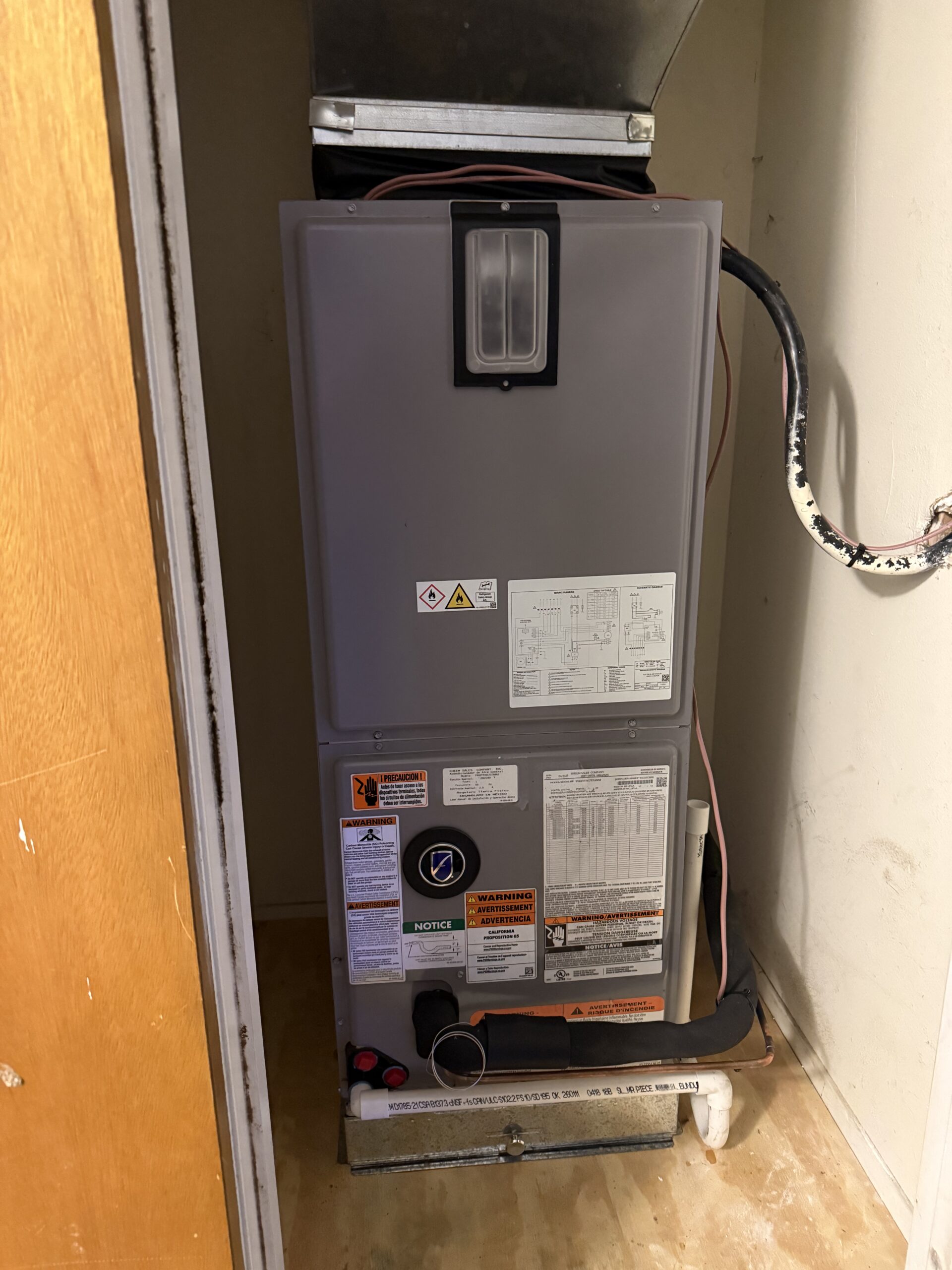 New heater installed in San Angelo in the Paul Ann area.