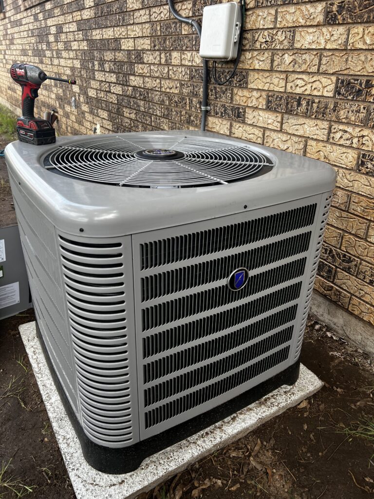 16 SEER Heat Pump Condenser installation