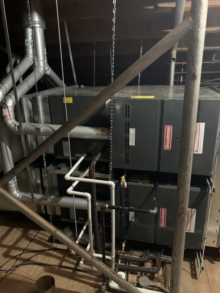 4 new HVAC systems paired together