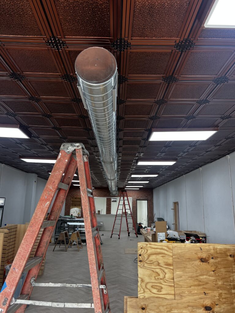New spiral ductwork installed for a customer in Big Lake