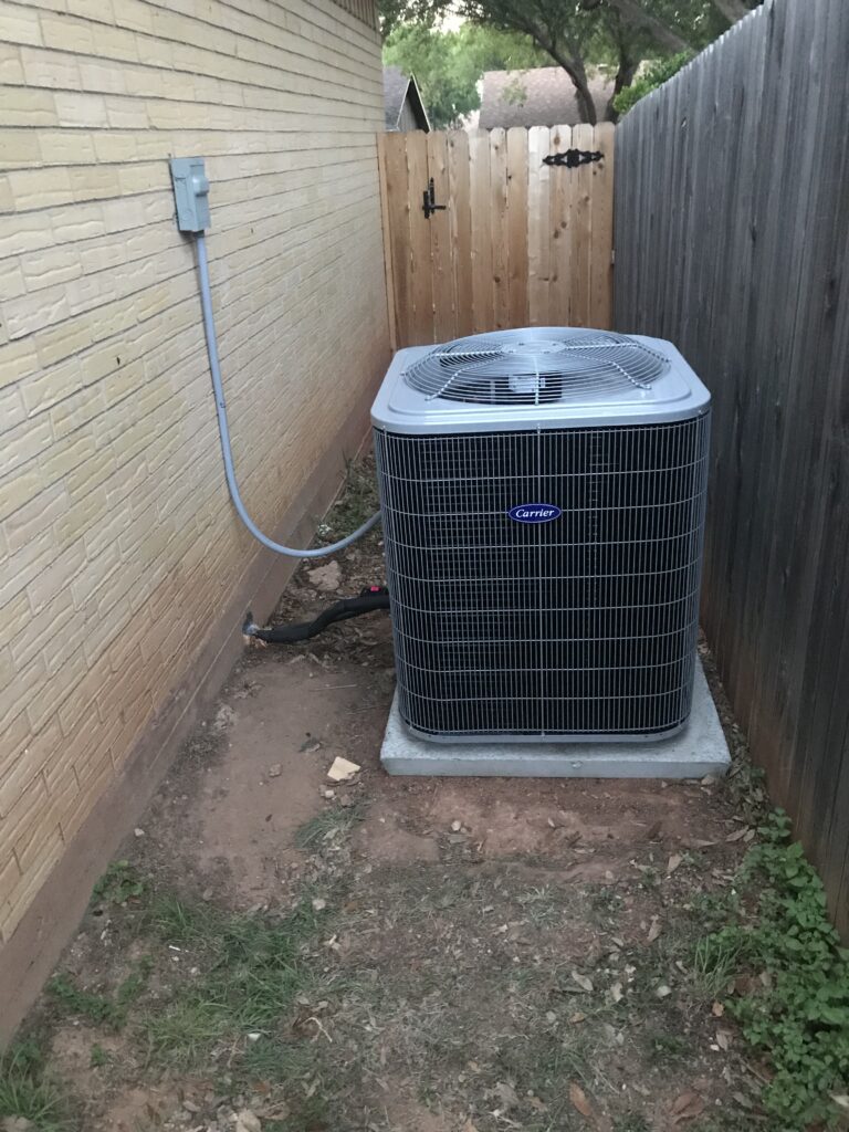 New HVAC installation in San Angelo which demonstrates the quality of our work.
